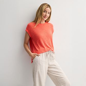 Women's Sonoma Goods For Life® Open Knit Muscle Tee