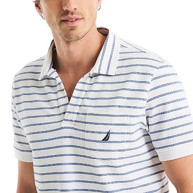 Men's Nautica Striped Seersucker Regular Fit Polo