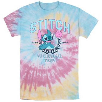 Disney's Lilo & Stitch Volleyball Team Tie Dye Men's Graphic Tee