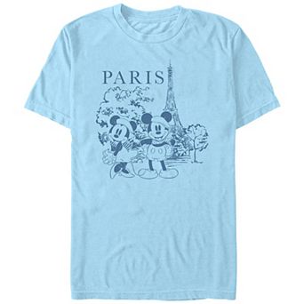 Disney's Mickey Mouse And Minnie Paris Visitors Men's Graphic Tee