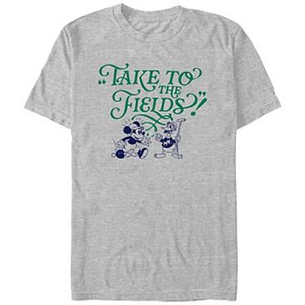 Disney's Mickey Mouse And Donald Take To The Fields Men's Graphic Tee