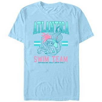 Disney Princess The Little Mermaid Atlantica Swim Team Men's Graphic Tee