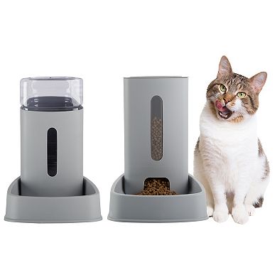 PetMaker 2-Pack 3.8L/1G Automatic Pet Feeders