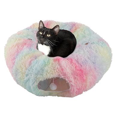 PetMaker 3-ft. Cat Tunnel with Cat Bed