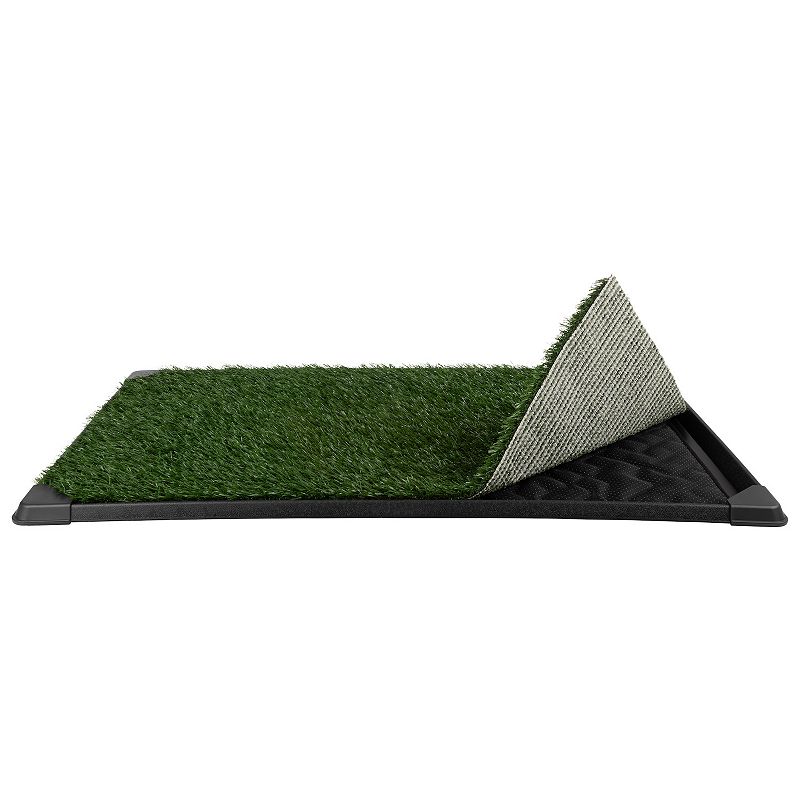 PetMaker Dog Grass Pad with Tray, Green ( USED NEEDS CLEANING)