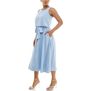 Women's Maison Tara Sleeveless Popover Midi Dress