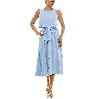 Women's Maison Tara Sleeveless Popover Midi Dress