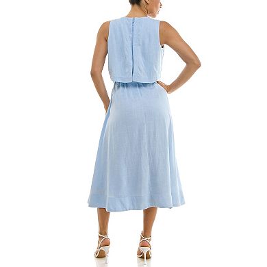 Women's Maison Tara Sleeveless Popover Midi Dress