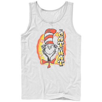 Men's Dr. Seuss The Cat In The Hat Airbrush Graphic Tank