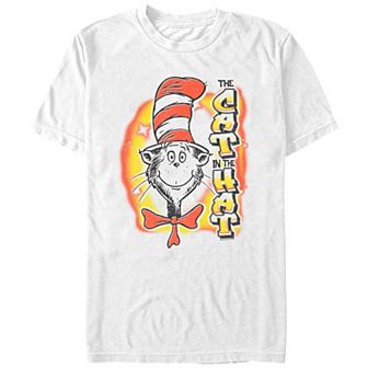 Men's Dr. Seuss The Cat In The Hat Airbrush Graphic Tee