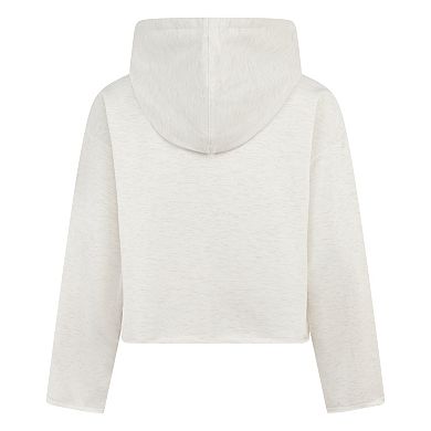 Girls 7-16 Hurley Raw Hem Pullover Graphic Cropped Hoodie