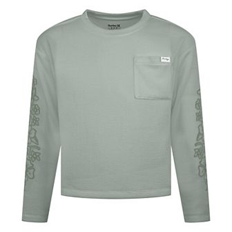 Girls 7-16 Hurley Embroidered Floral Long Sleeve T-shirt