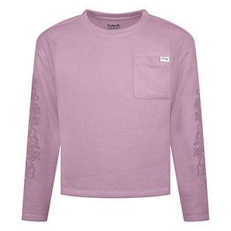 Girls 7-16 Hurley Embroidered Floral Long Sleeve T-shirt