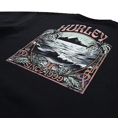 Girls 7-16 Hurley Nature Boyfriend Graphic Pullover Crewneck Sweatshirt