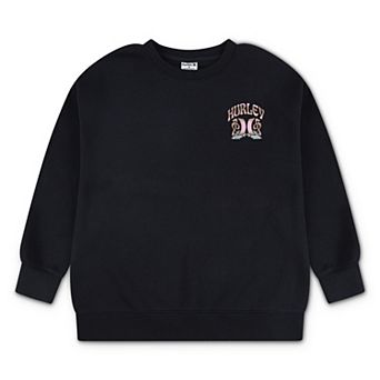 Girls 7-16 Hurley Nature Boyfriend Graphic Pullover Crewneck Sweatshirt