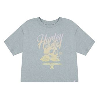 Girls 7-16 Hurley Skull Flower Boxy T-shirt