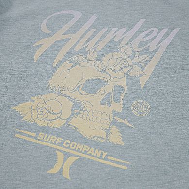 Girls 7-16 Hurley Skull Flower Boxy T-shirt