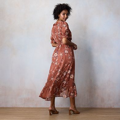 Women's LC Lauren Conrad Ruffled Wrap Maxi Dress
