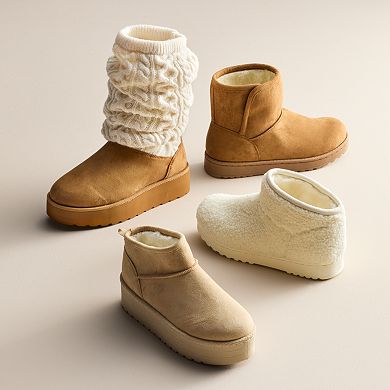 SO Lupita Women's Cozy Mini Boots