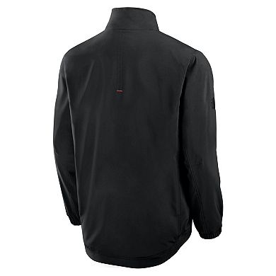 Men's Fanatics Black Chicago Blackhawks Authentic Pro Rink Coaches Full-Zip Jacket