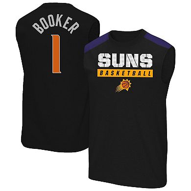 Men's Profile Devin Booker Black Phoenix Suns Big & Tall Player Muscle Tank