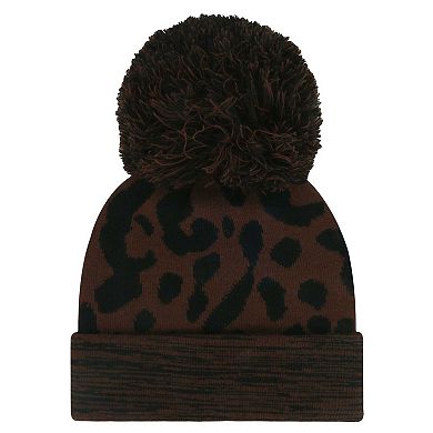 Women's '47 Brown Las Vegas Raiders Cacao Cuffed Knit Hat with Pom
