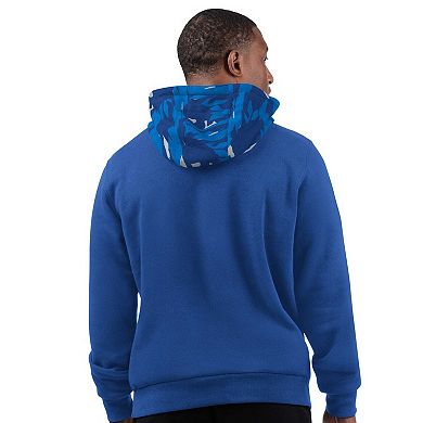 Men's Starter Royal Indianapolis Colts Thursday Night Gridiron Vintage Logo Pullover Hoodie