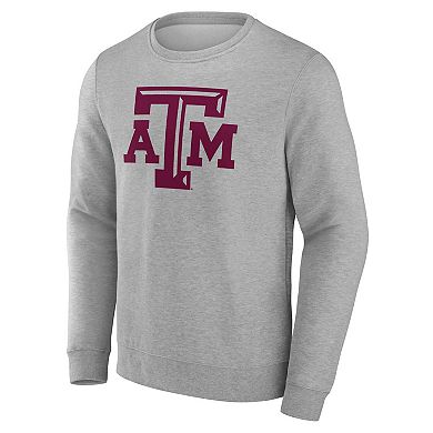 Men's Fanatics Gray Texas A&M Aggies Fleece Pullover Sweatshirt
