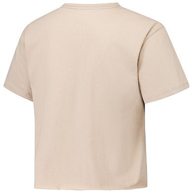 Women's League Collegiate Wear Tan Florida State Seminoles Clothesline Cotton Midi T-Shirt