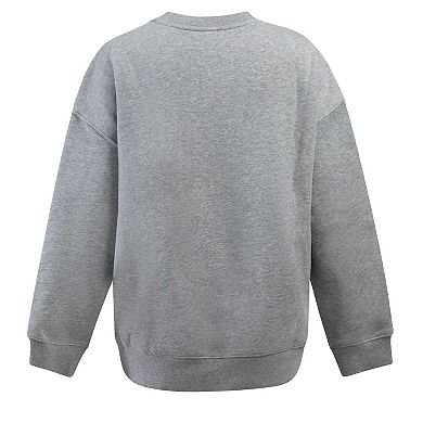 Women's Hype and Vice Heather Gray Florida Gators Offside Pullover Sweatshirt