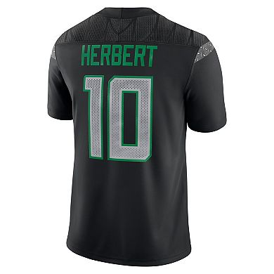 Men's Nike Justin Herbert Black Oregon Ducks Alumni Game Jersey