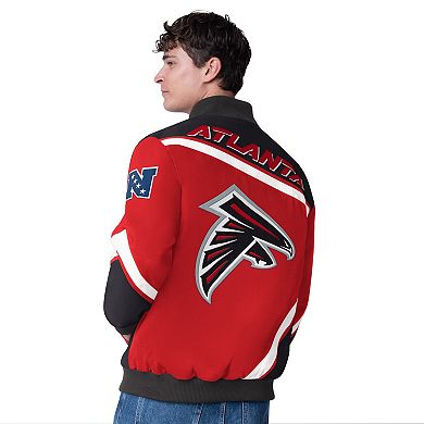 Men's G-III Extreme Red Atlanta Falcons Maximum Racing Full-Snap Jacket