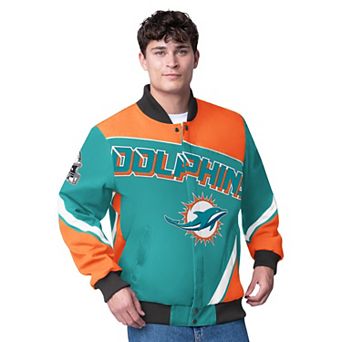 Men's G-III Extreme Aqua Miami Dolphins Maximum Racing Full-Zip Jacket