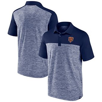 Men's Fanatics Heather Navy Chicago Bears Clutch Polo