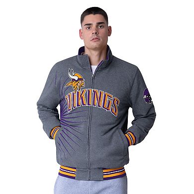 Men's G-III Extreme Purple Minnesota Vikings Strong Arm Reversible Full-Zip Jacket
