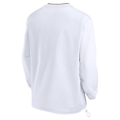 Men's Nike White USC Trojans 2024 Sideline Pullover Windshirt