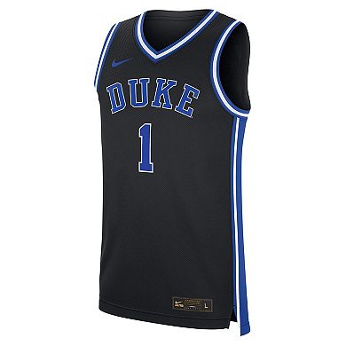 Men's Nike #1 Black Duke Blue Devils Alternate Replica Jersey