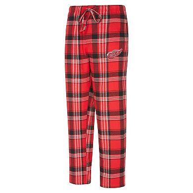 Men's Concepts Sport Red/Black Detroit Red Wings Region Flannel Sleep Pants