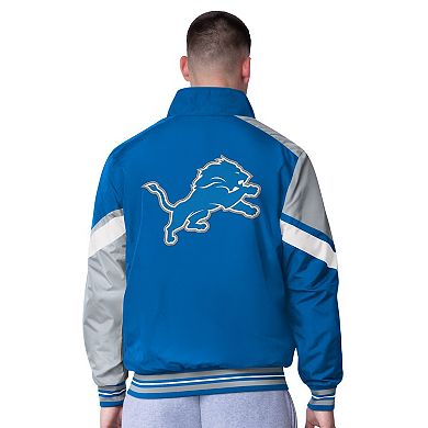 Men's G-III Extreme Blue Detroit Lions Strong Arm Reversible Full-Zip Jacket