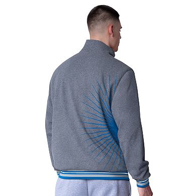 Men's G-III Extreme Blue Detroit Lions Strong Arm Reversible Full-Zip Jacket