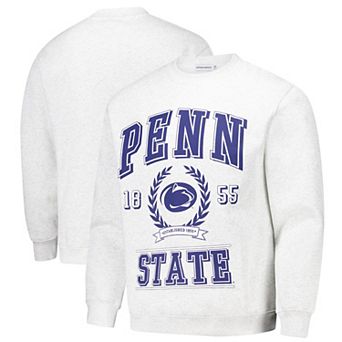 Unisex Established & Co. Ash Penn State Nittany Lions Vintage Crest Pullover Sweatshirt