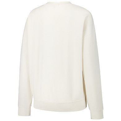 Women's Mitchell & Ness Cream Dallas Cowboys Lightweight 3.0 Logo Pullover Sweatshirt