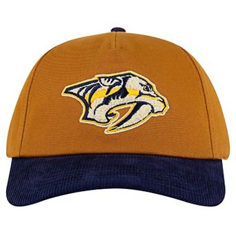 Men's American Needle Tan/Navy Nashville Predators Burnett Adjustable Hat