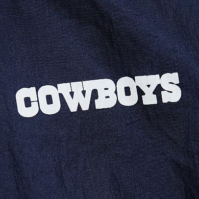 Women's Mitchell & Ness Navy Dallas Cowboys Nylon Full-Zip Jacket