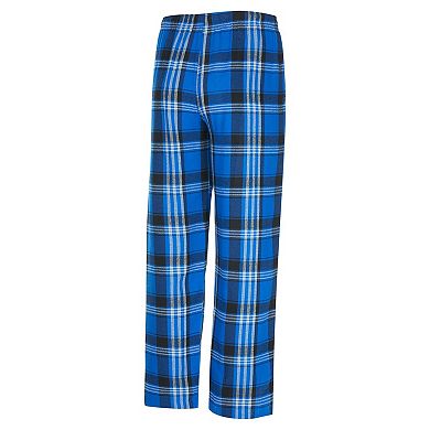 Men's Concepts Sport Blue/Black Tampa Bay Lightning Region Flannel Sleep Pants