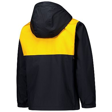 Youth Columbia Black Iowa State Cyclones Rainy Fields Lined Hoodie Full-Zip Jacket