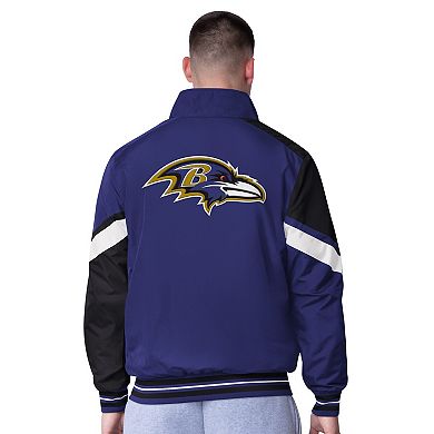 Men's G-III Extreme Purple Baltimore Ravens Strong Arm Reversible Full-Zip Jacket