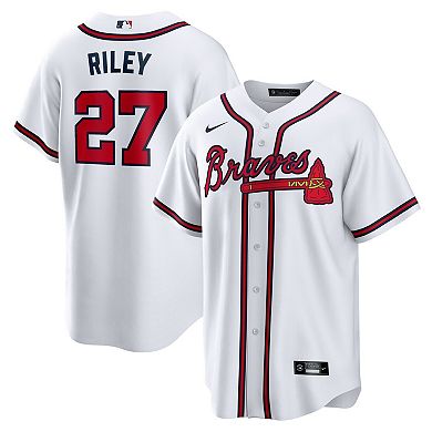 Men's Nike Austin Riley White Atlanta Braves Home Replica Player Jersey
