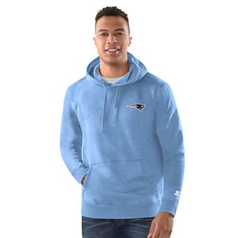 Men's Margaritaville Blue New England Patriots Time Flies Garment Dyed Pullover Hoodie