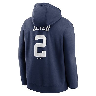 Men's Nike Derek Jeter Navy New York Yankees Player Name & Number Club Pullover Hoodie
